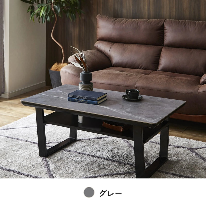 セラミック天板のセンターテーブル キズに強く耐熱性あり 12