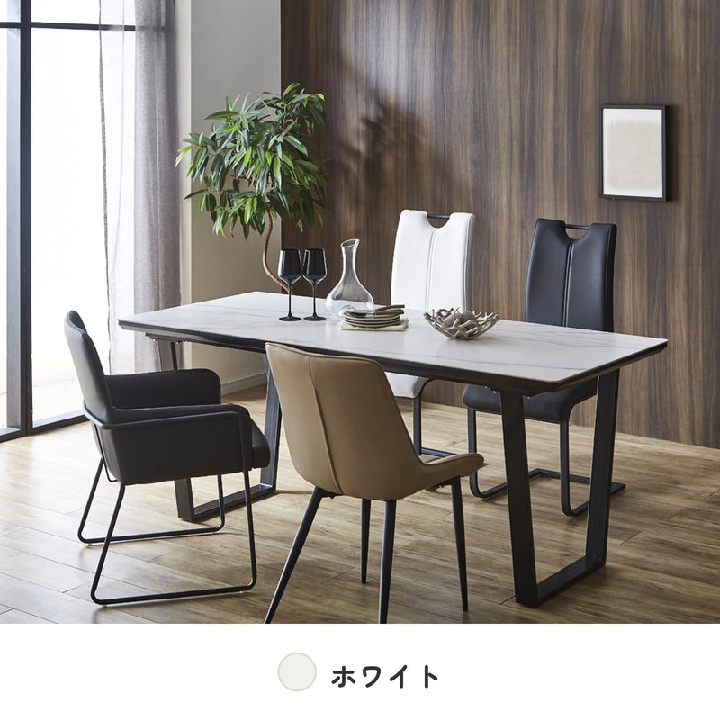 セラミック天板のダイニングテーブル キズに強く耐熱性あり 12