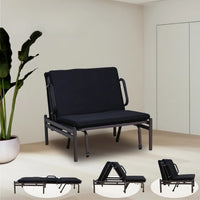 パイプソファベッド 2WAY ソファ ベッド 幅98cm ロータイプ シンプル