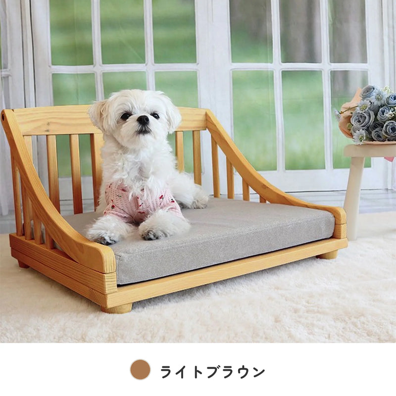 北欧パイン材のペットベッド Sサイズ 天然オイル仕上げ 9