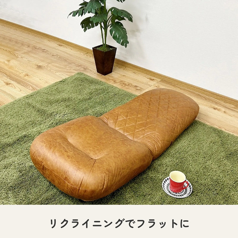 ハイバック脚付き座椅子 ポケットコイル入り ファブリックレザー 5
