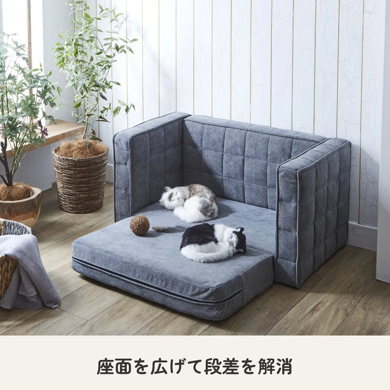 撥水加工ファブリックと天然木フレームのペットソファー 6