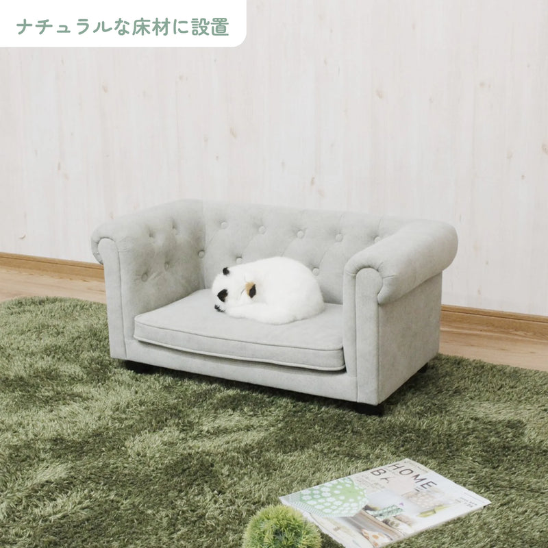 ペットソファー 撥水加工ファブリック 天然木フレーム 犬猫用 7