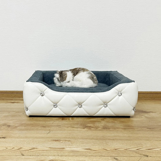 小型犬・猫用ペットソファ ストーン装飾 撥水生地