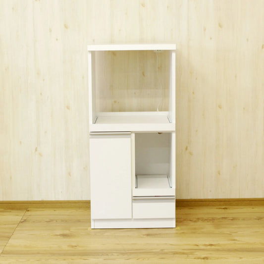 国産レンジ台 扉タイプ 幅48cm コンパクト 完成品