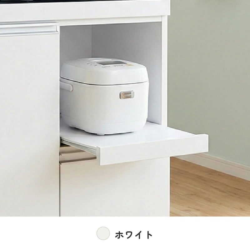 米びつ付きレンジ台 幅60cm 完成品 日本製 2口コンセント 10