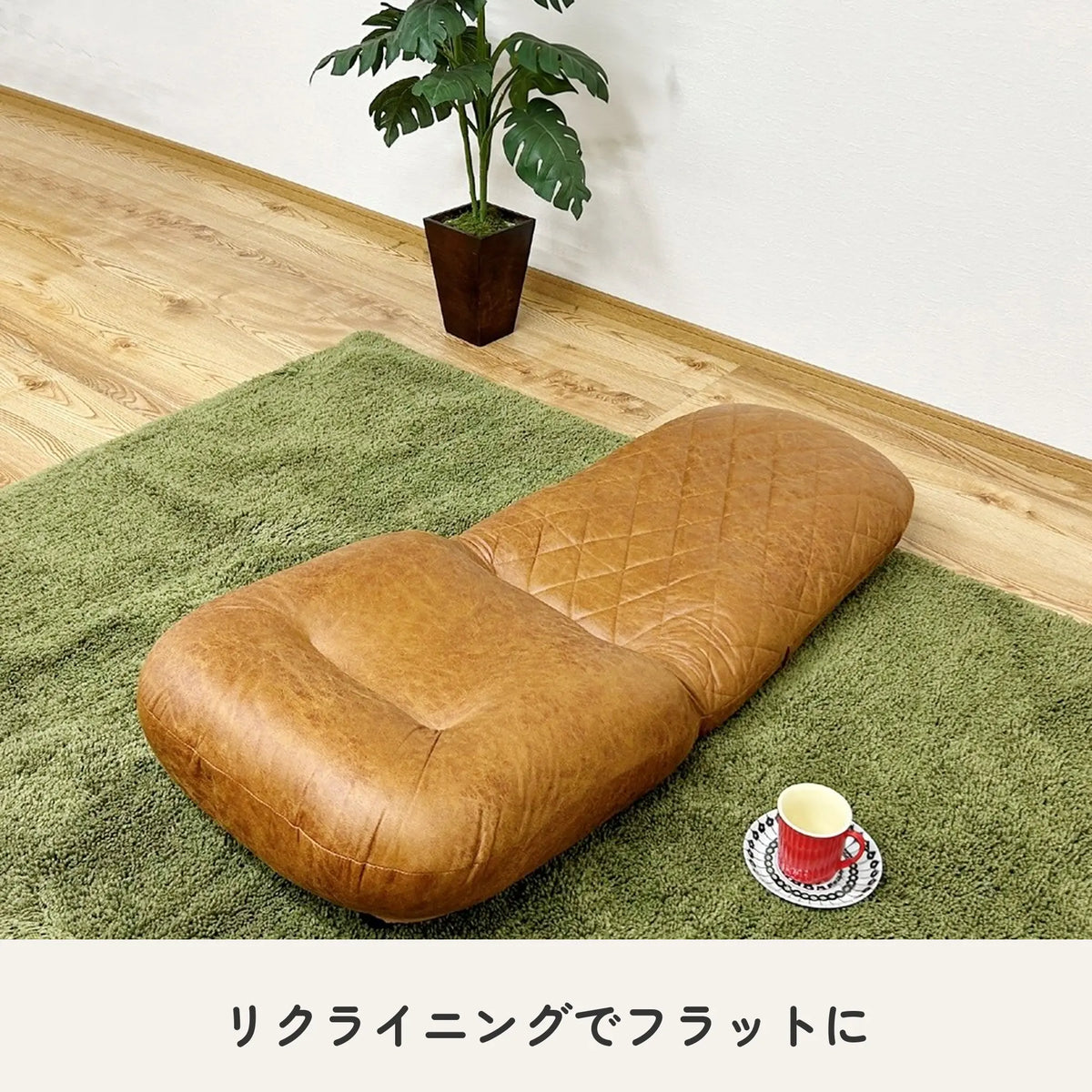 ハイバック脚付き座椅子 ポケットコイル入り ファブリックレザー 5