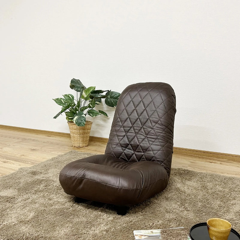 ハイバック脚付き座椅子 ポケットコイル入り ファブリックレザー 14