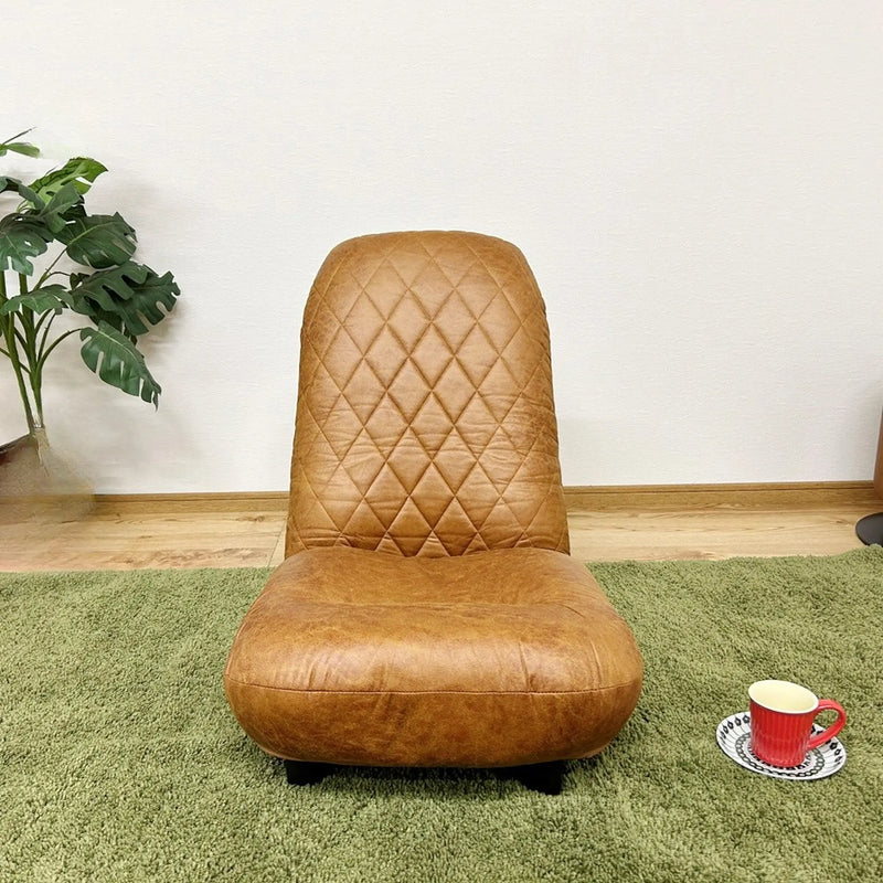 ハイバック脚付き座椅子 ポケットコイル入り ファブリックレザー 15