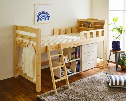 宮付！ライト付！2口コンセント付！ロフトベッド！