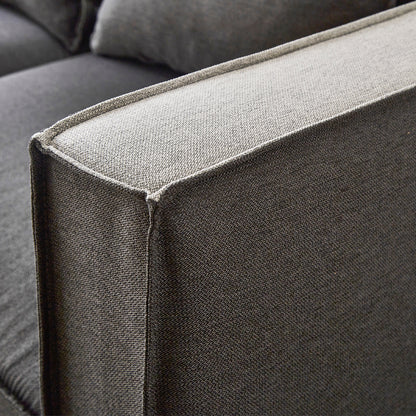 ツートンカラーのクッションリバーシブルタイプのワイドカウチソファー！